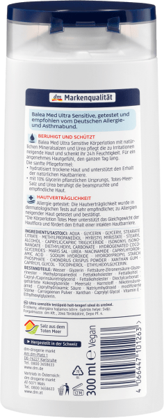 Produktbild dm Balea MED Ultra Sensitive Totes Meer Körperlotion (Körperlotion, 300 ml)