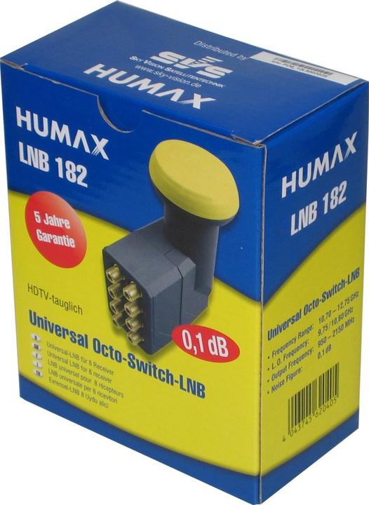 Immagine prodotto Humax LNB 182s - F - 4 cm - 60 mm - 135 mm - 115 mm - 470 g (Polpo LNB, 40mm)