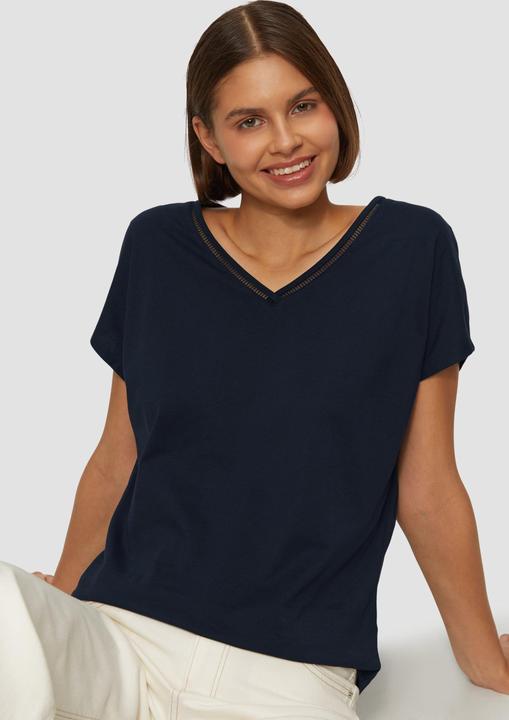 Image du produit S.Oliver T-Shirt T-Shirt im Relaxed Fit mit Stickerei am V-Ausschnitt (34)