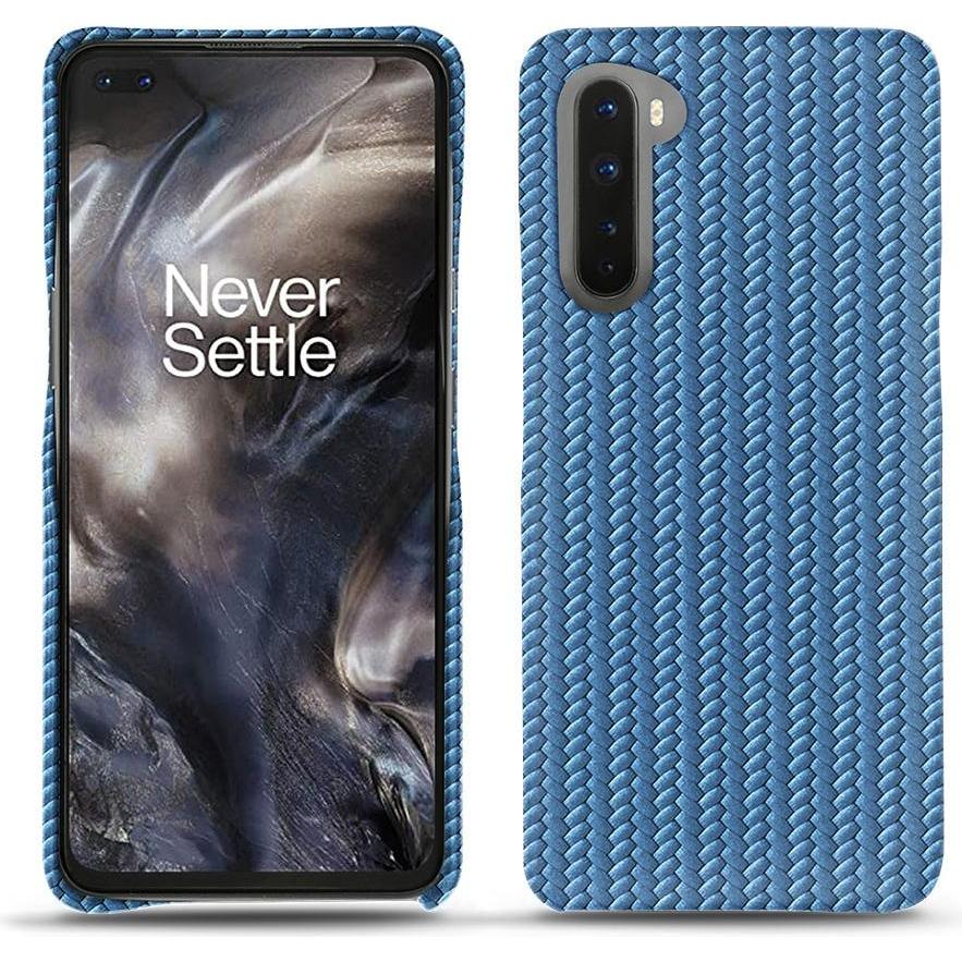 Noreve Lederschutzhülle (OnePlus Nord), Smartphone Hülle, Blau