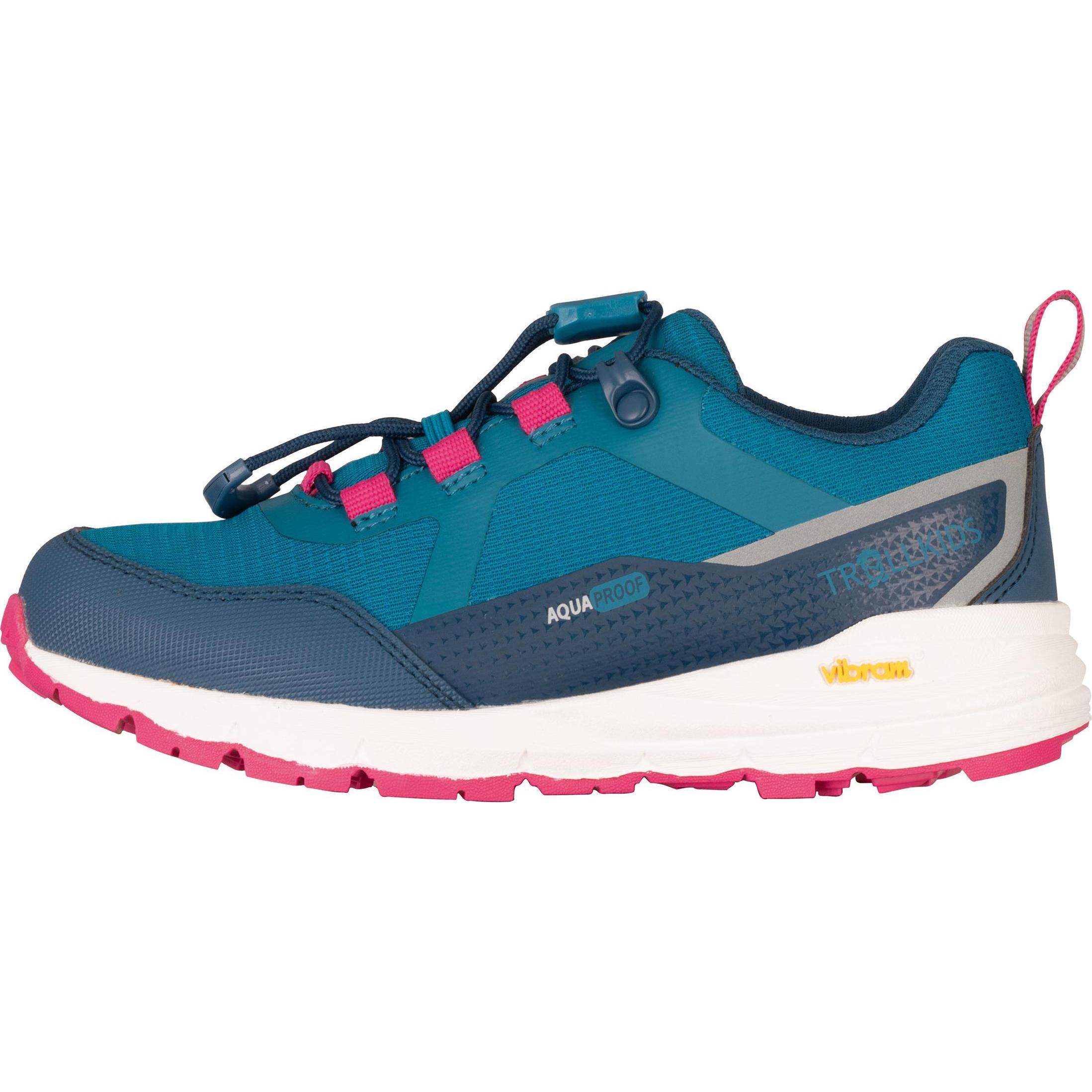 Trollkids, Unisex, Wanderschuhe, Kid's Skarvan Hiker Low XT (33), Blau