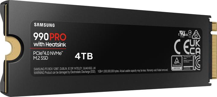 Image du produit Samsung 990 Pro with Heatsink (4000 Go, M.2 2280)