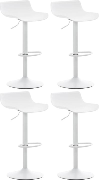 CLP 4er Set Barhocker Aveiro, weiss