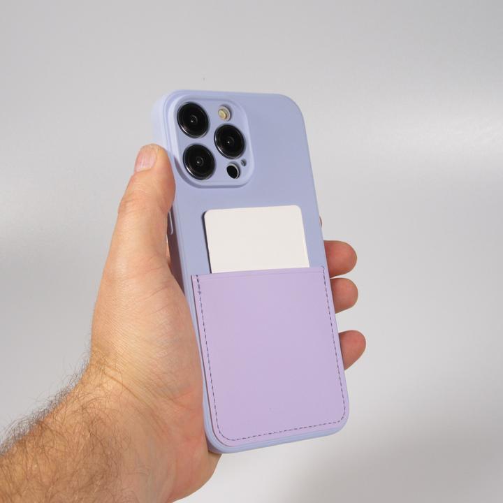 Actual product image PhoneLook Sleeve Smooth silicone with card pocket & extra camera protection (Apple iPhone 14 Pro Max)