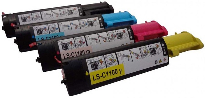 Immagine prodotto Hermex Toner 4 XXL compatibile Epson Aculaser C1100 C13S050190 (M, C, Y, FC)