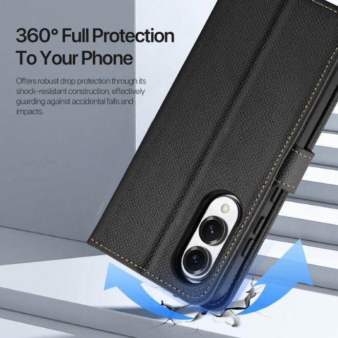 Produktbild Dux Ducis Lawa Series MagSafe Kunstleder Bookcover Hülle (Samsung Galaxy S25 Edge)