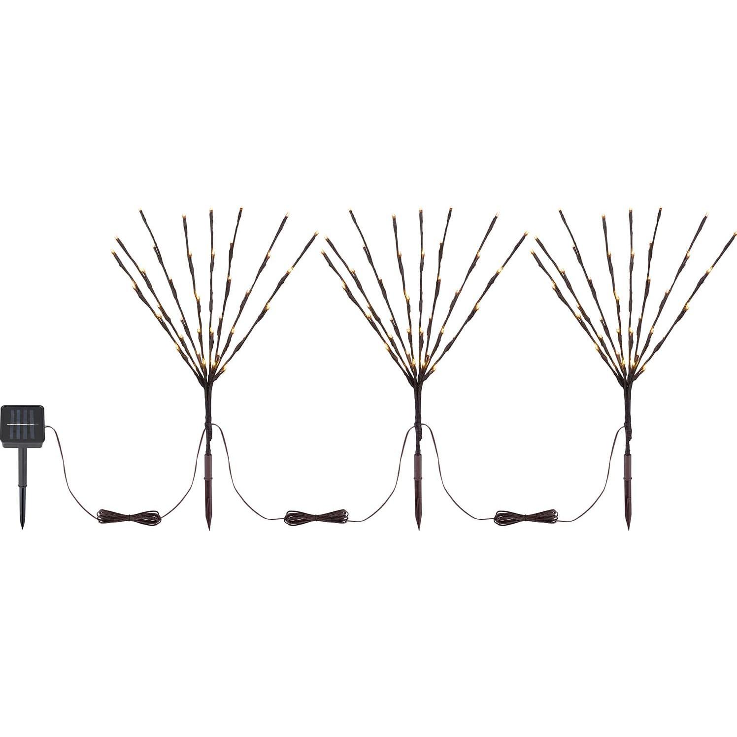 Globo, Gartenbeleuchtung, Solarleuchte braun 120xLED (IP44)