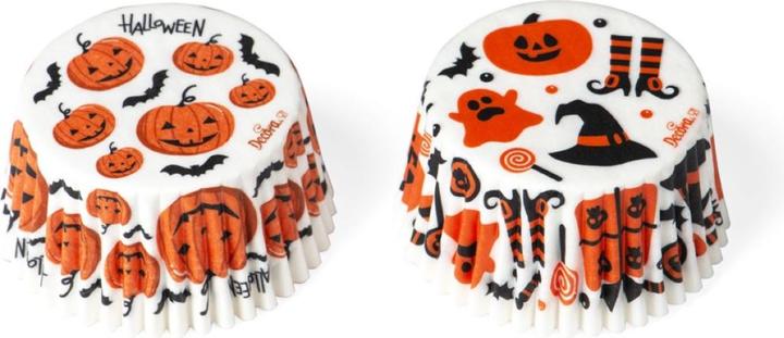 Decora Mini moule à muffins Halloween ø 5 cm, Blanc, 36 pièces (5 cm)