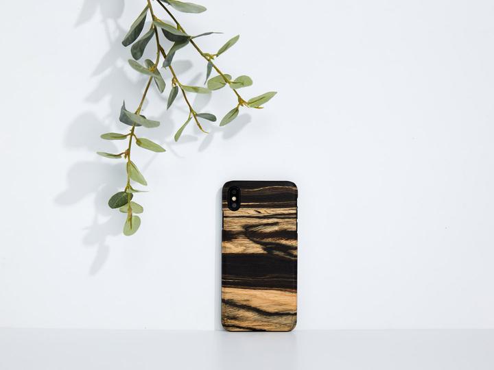Produktbild Man&Wood SmartPhone case iPhone XS Max white ebony black (Apple iPhone XS Max)