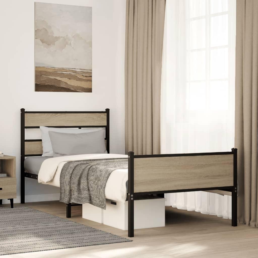 VidaXL, Bett, Metallbett Doppelbett Bett Lattenrost Bettgestell ohne Matratze 180x200cm (180 x 200 cm)