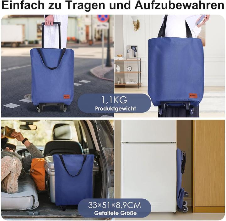 Produktbild Mooncy 2-in-1 Einkaufstrolley