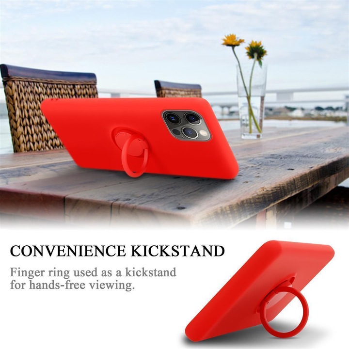 Immagine prodotto Cadorabo Custodia in silicone TPU Liquid Ring Cover (Apple iPhone 12 Pro Max)