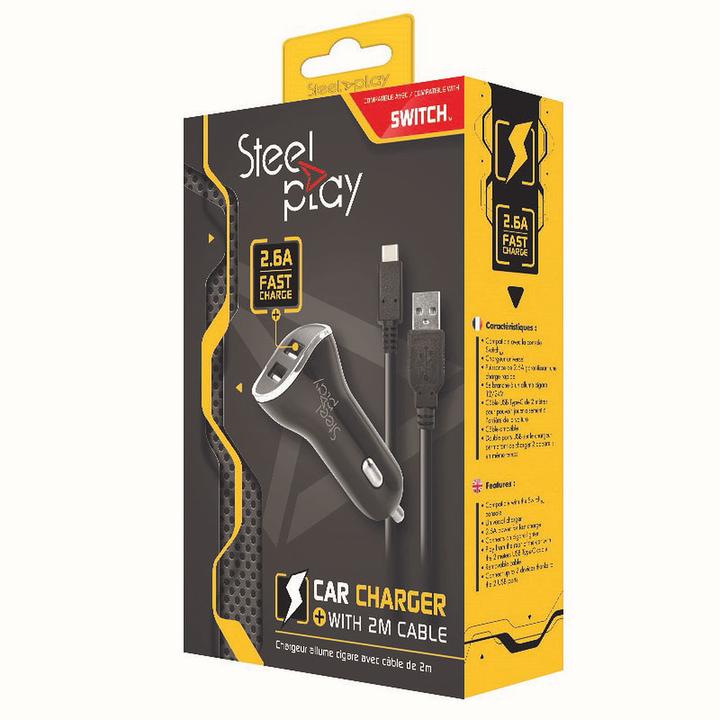 Produktbild Steelplay Nintendo Switch Car Charger X2 USB Ports