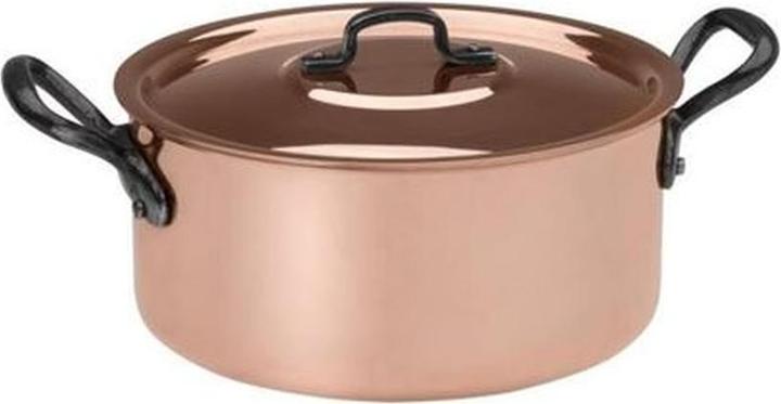 Produktbild Baumalu 204013 cooking pan with lid 24 cm diameter (24 cm, Bratpfanne, Kupfer)