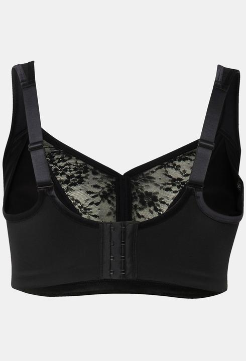 Actual product image Ulla Popken Lace Panel Underwire-Free Minimizer Bra (95 C)