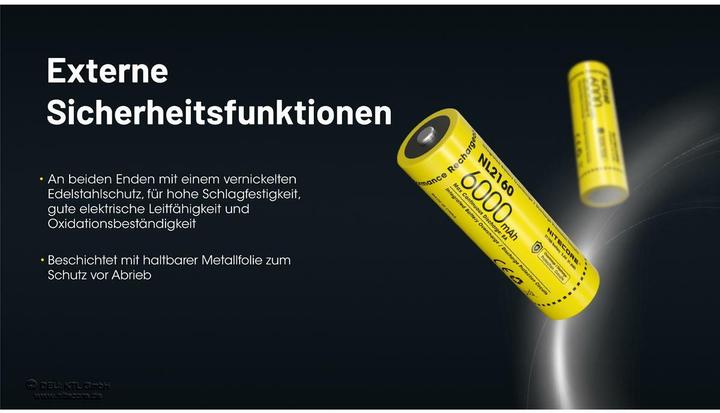 Actual product image Nitecore NL2160 (1 pcs., 21700, 6000 mAh)