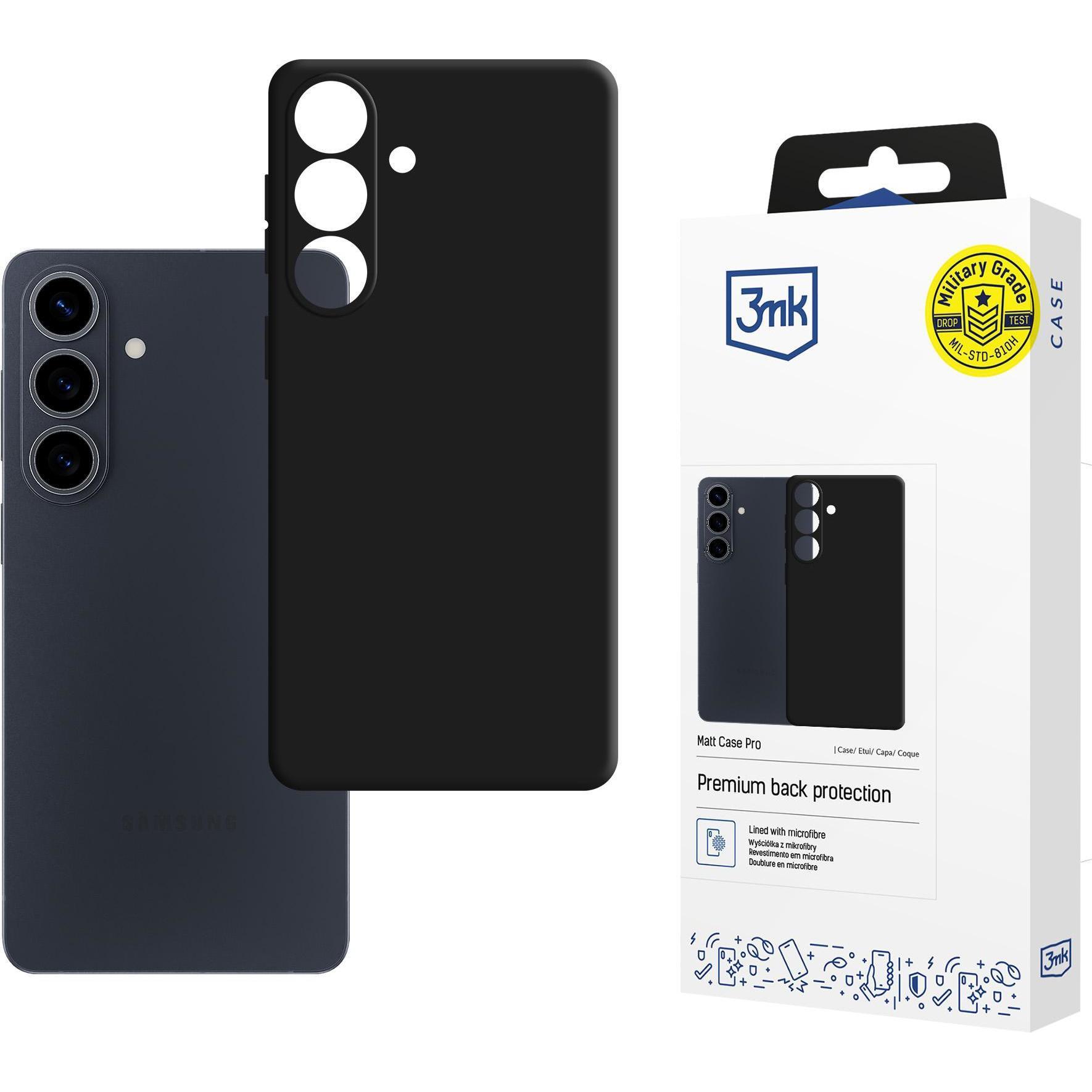 3Mk Nero Ochranný Kryt Matt Case Pro Pro Samsung Galaxy S26+ (Samsung Galaxy S26, Samsung Galaxy S26+), Cover Smartphone,