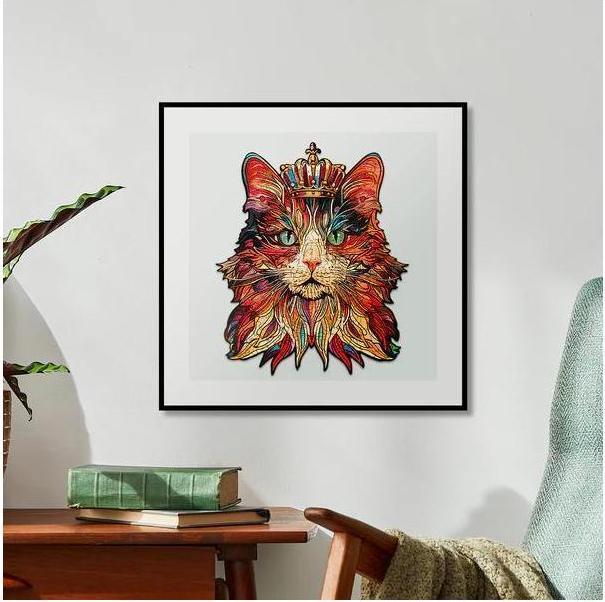 Produktbild Robotime Holzpuzzle 'CAT KING' (200 Teile)