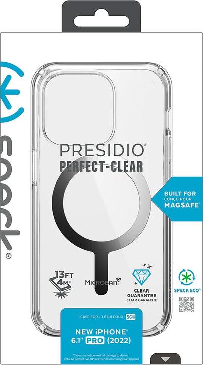 Immagine prodotto speck Custodia protettiva per iPhone 15 Pro MagSafe Presidio Perfect-Clear Click-lock Anti-rayures (Apple iPhone 15 Pro)