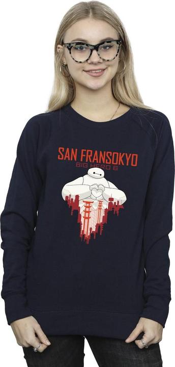 Immagine prodotto Disney Big Hero 6 Baymax San Fransokyo Heart Felpa Donna (XXL)