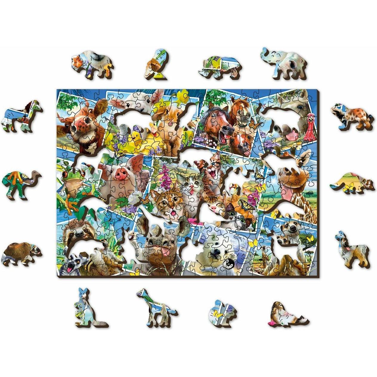 Thumbnail - WoodenCity Animal Postcards (200 Teile)