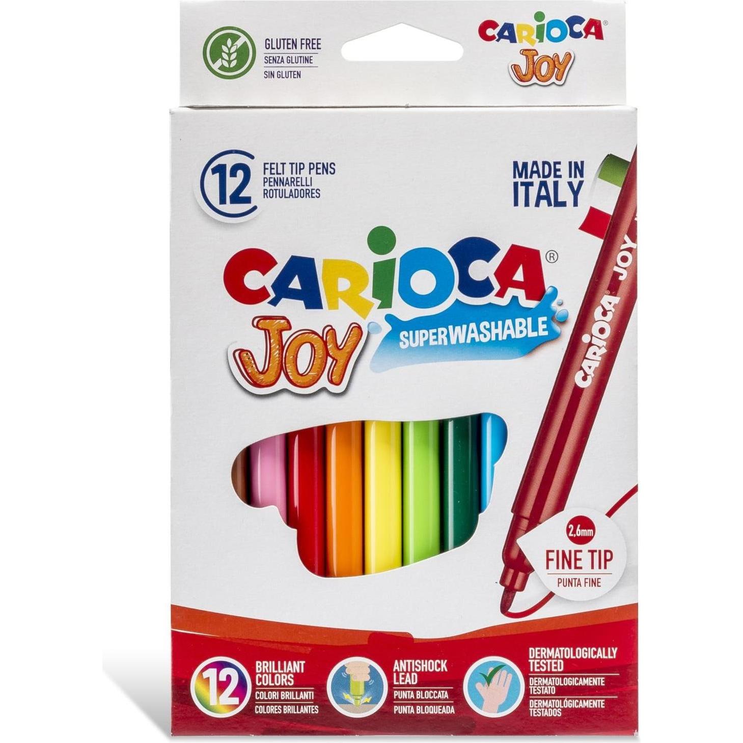 Carioca, Malstifte, Fasermaler Joy (Mehrfarbig, 12 x)