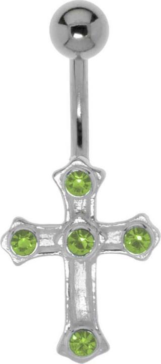 Produktbild Bijouteria Bauchpiercing (Silber 925, Kristall, Chirurgenstahl 316L)