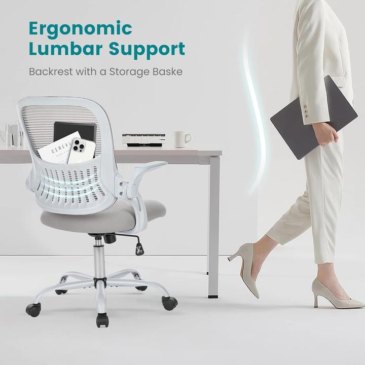 Produktbild Dumos Ergonomischer Bürostuhl mit Lendenwirbelstütze, höhenverstellbar