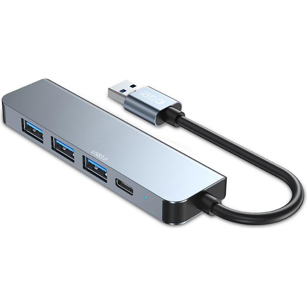 Thumbnail - Tech-Protect HUB V0 (USB-A, 5 Ports), Dockingstation + USB Hub, Grau