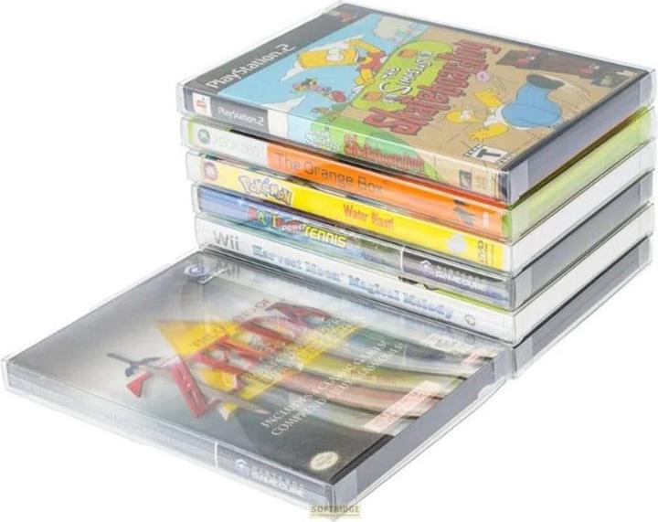 Immagine prodotto Evoretro Custodia in PET da 25 pezzi per Gamecube/XBOX360/WII/PS2/DVD (PS2, Wii, Xbox 360)