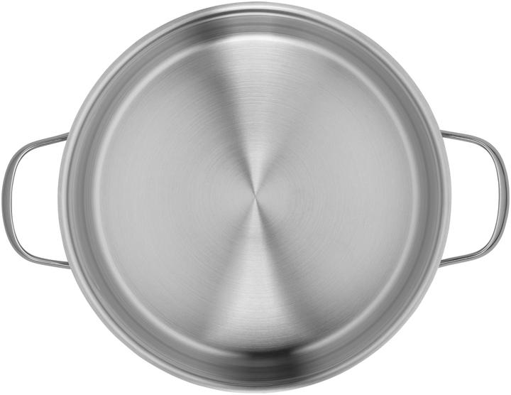 Produktbild Silit Kochtopf Bratentopf Induktion 24cm Glasdeckel 4,1l Achat Edelstahl (Bräter + Schmortopf, Edelstahl, 24 x 12.50 cm)