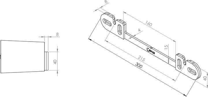 Produktbild Cavus Halterung für Sonos Ray (1 Stk., Wandmontage, Nicht beweglich)