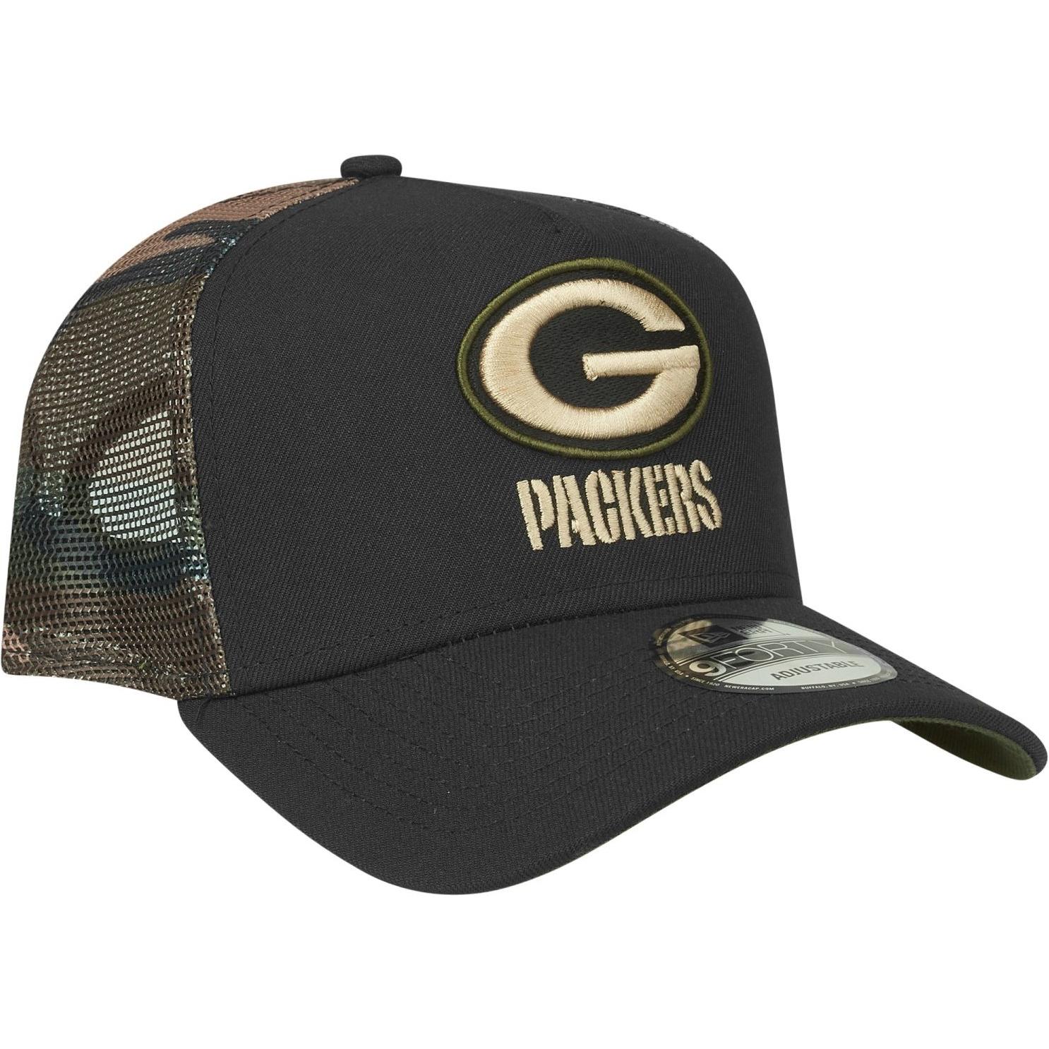 Thumbnail - New Era, Herren, Cap, Snapback Trucker Cap - Green Bay Packers wood camo, Grün, (One Size)