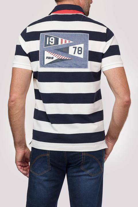 Produktbild TBS Streifenpoloshirt (L)