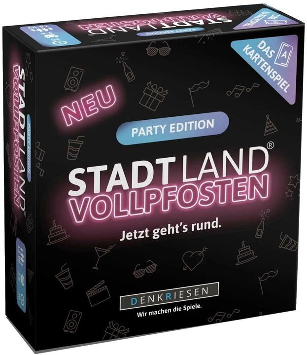Immagine prodotto Denkriesen Stadt Land Vollpfosten - Party Edition "Jetzt Geht's Rund" (Ora sta succedendo tutto) (Tedesco)