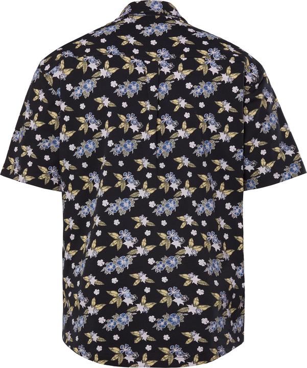 Immagine prodotto Boston Park Piqué-Hemd, Halbarm, Alloverprint, Buttondown-Kragen, Modern Fit (3XL)