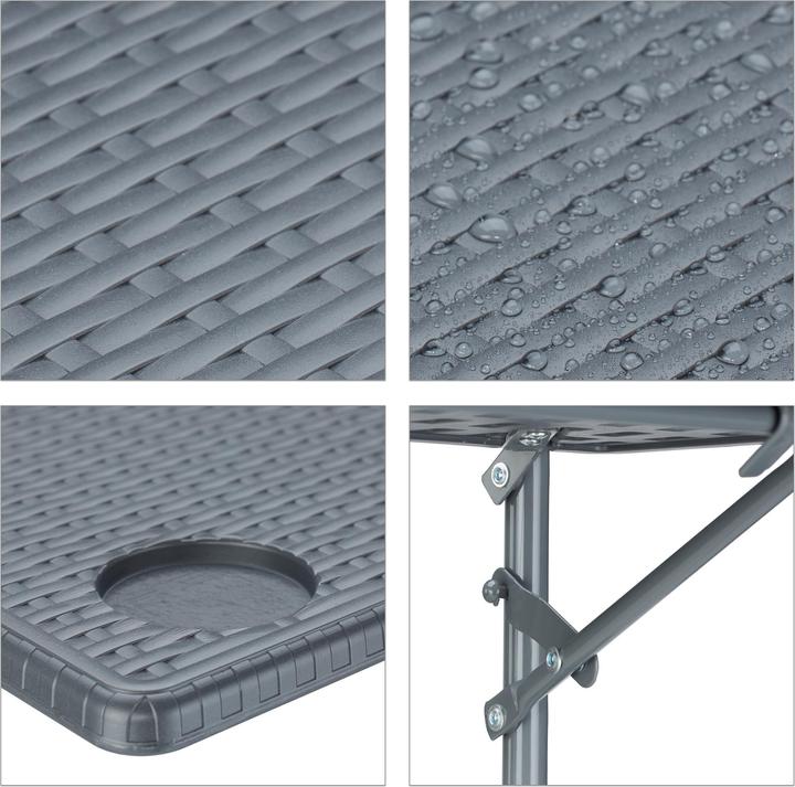 Actual product image Relaxdays Balkonhängetisch