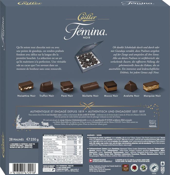 Produktbild Cailler Fémina​ Pralinen Dunkel (250 g)