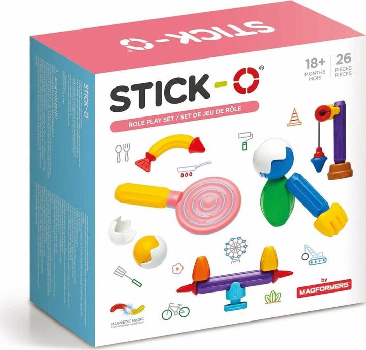 Productafbeelding Magformers Stick-O Creative Set van 26 magnetische blokken 902.005