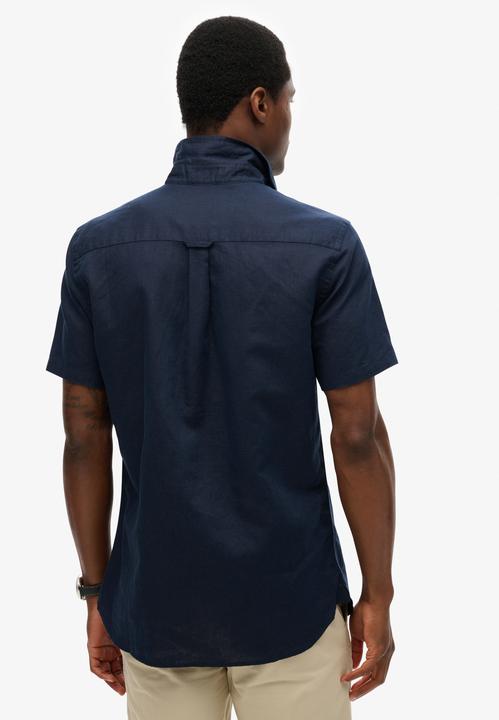 Immagine prodotto Superdry Kurzarm-Hemd aus Baumwolle und Leinen (M)