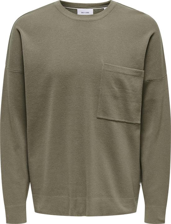 Immagine prodotto Only & Sons Onslamai Ovz 12 Ls Pocket Crew Knit (XL)