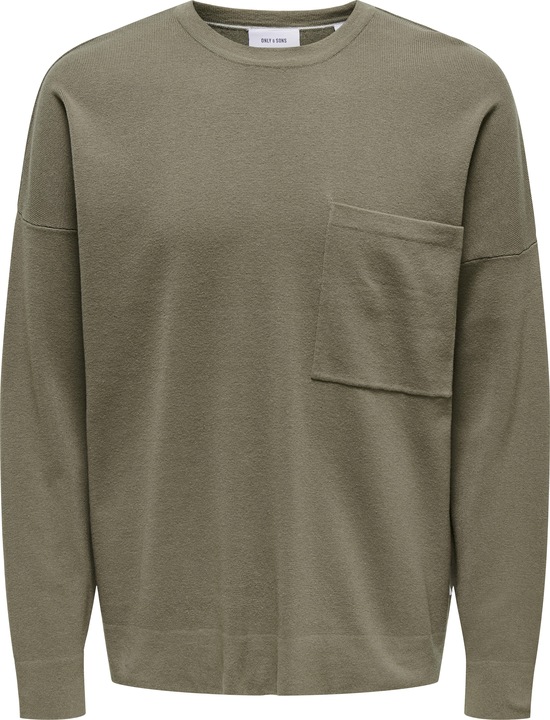 Produktbild Only & Sons Onslamai Ovz 12 Ls Pocket Crew Knit (XS)
