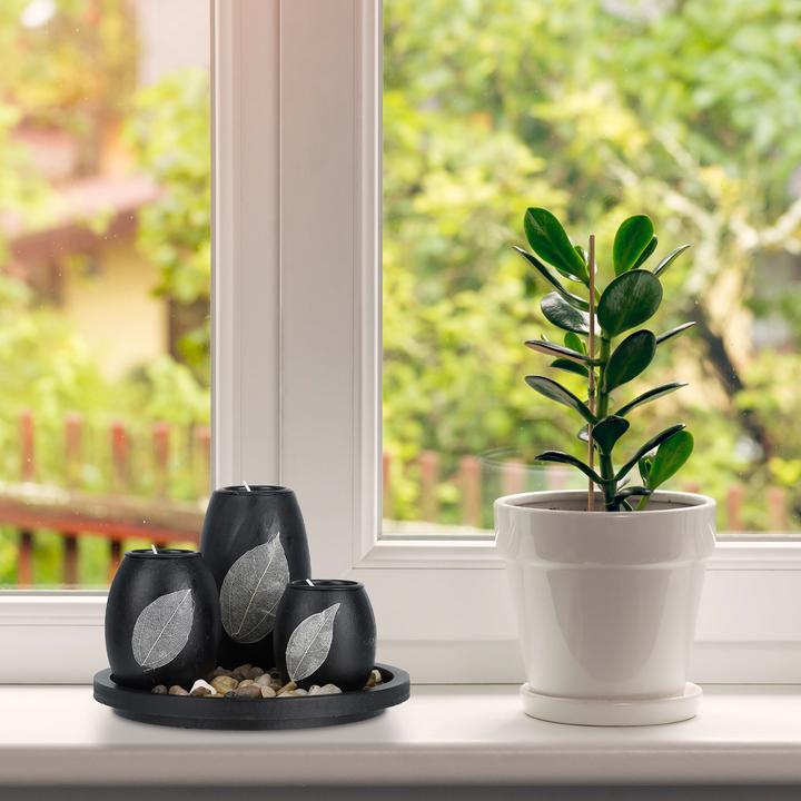 Actual product image Relaxdays Tea light holder (19.5 x 19.5 x 13.5 cm)
