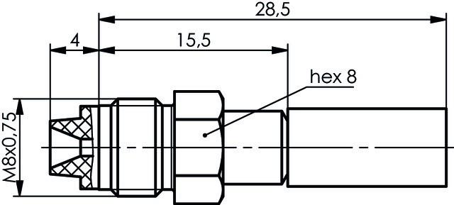 Actual product image Telegärtner FME cable socket