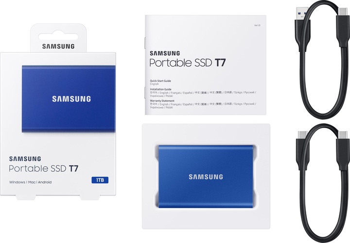 Produktbild Samsung Portable T7 Blue (1000 GB)