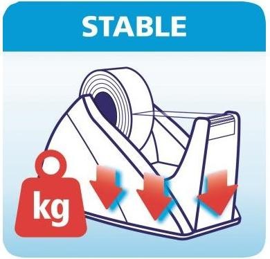 Actual product image tesa tesafilm EASY CUT table dispenser - Tape dispenser for rolls up to 33 m x 19 mm