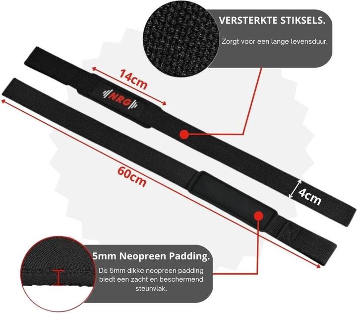 Produktbild NRG Fitness Deadlift Straps Deluxe