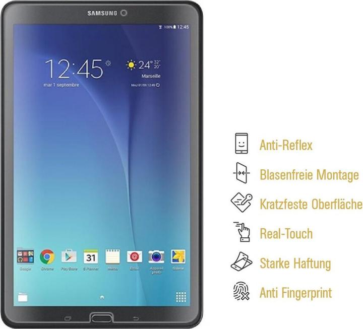 Actual product image Protectorking 6x Panzerfolie Anti-Shock matt entspiegelt (6 Piece, Galaxy Tab E 9.6)