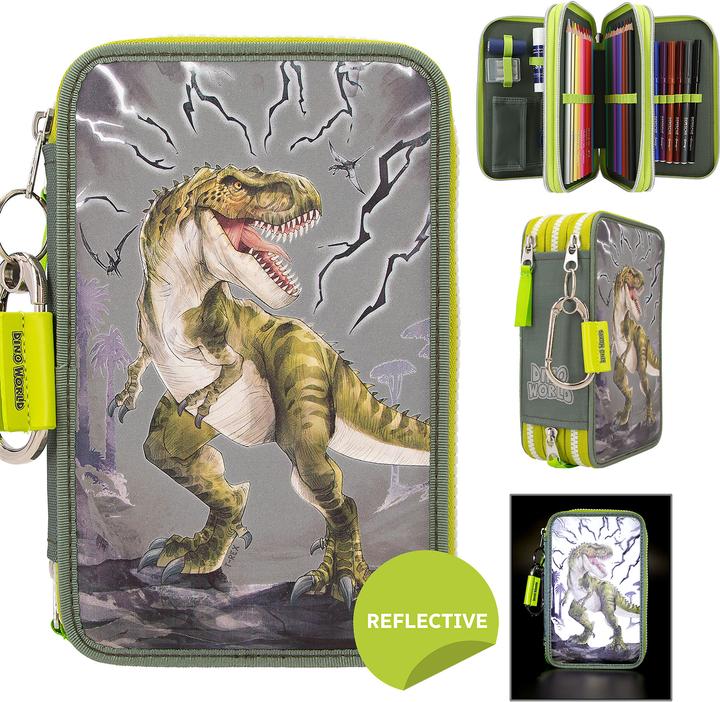 Produktbild Dino World - Triple Pencil Case REFLECTOR ( 0411758 )