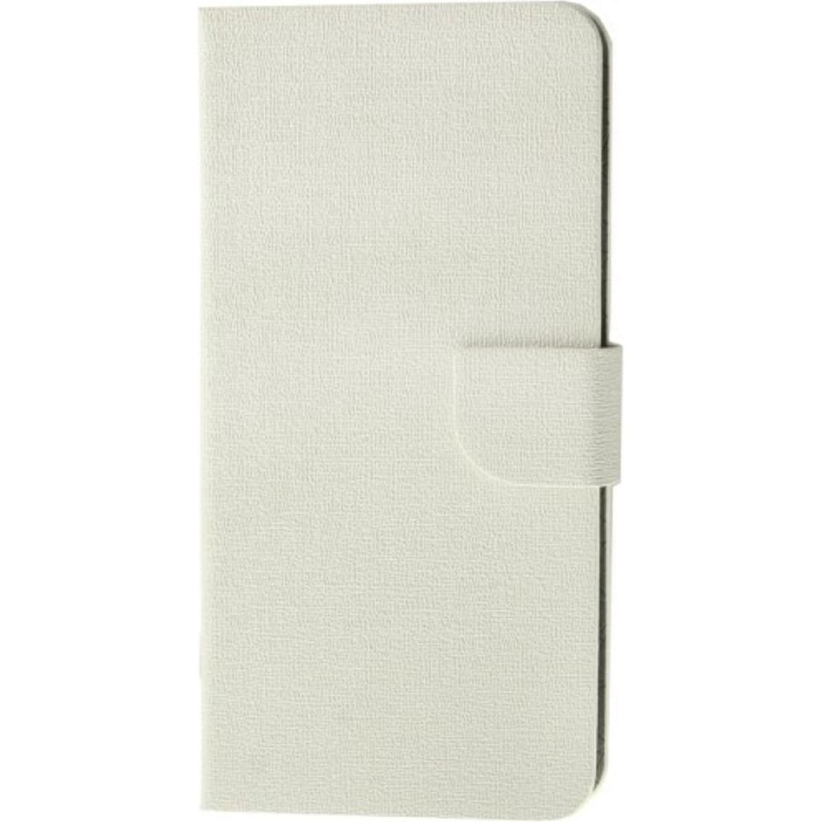 Thumbnail - König Design Schutzhülle Handytasche (Flip Quer) für Handy HTC One mini M4 Weiss (HTC One Mini), Smartphone Hülle, Weiss